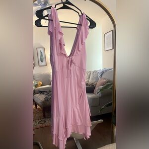 Wild Fable Baby Pink Ruffle Dress